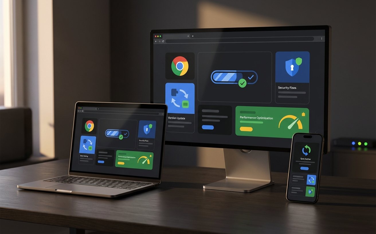 Chrome浏览器性能优化与内存占用降低15%示意图